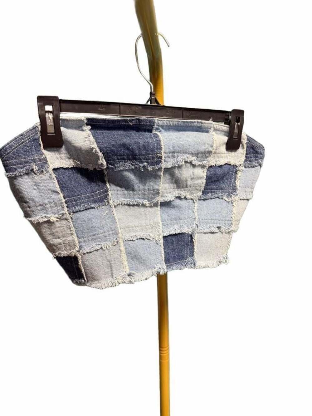 105 Princess Polly Sirena Patchwork Denim Tube Top